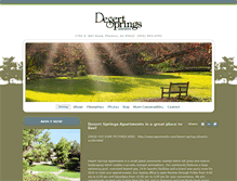 Tablet Screenshot of desertspringsapts.com